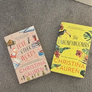 Christina Lauren Book Duo - Cream and Yellow Covers